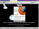 A screenshot of the Foxee Microsoft Agent running in the Mozilla Firefox browser