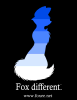 A parody of Apple Computer's "Think Different" advertising campaign asking you to "Fox Different" with Foxee!