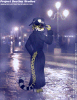 A mysterious female cheetah secret agent slyly glances over her shoulder at you in the foggy streets of Venice, Italy.  Why is this "spotted enigma" smiling at you?  Will it death or love in your future?